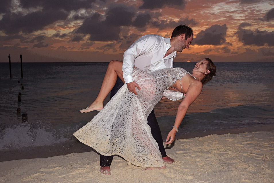 Stunning wedding ceremony on Aruba
